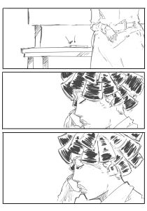 Image of a sketched comic page