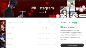 Ryoung Killstagram (2021); adaptation of female roles in horror comics