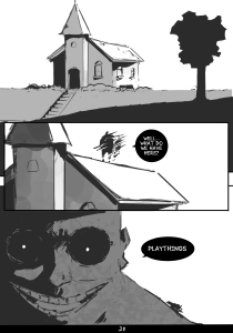 Wake the dead comic page
