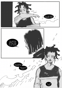 Wake the dead issue three comic page